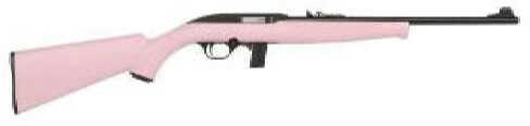 Mossberg 702 Plinkster 22 Long Rifle Blue Synthetic Pink 18" Barrel Bolt Action 37039